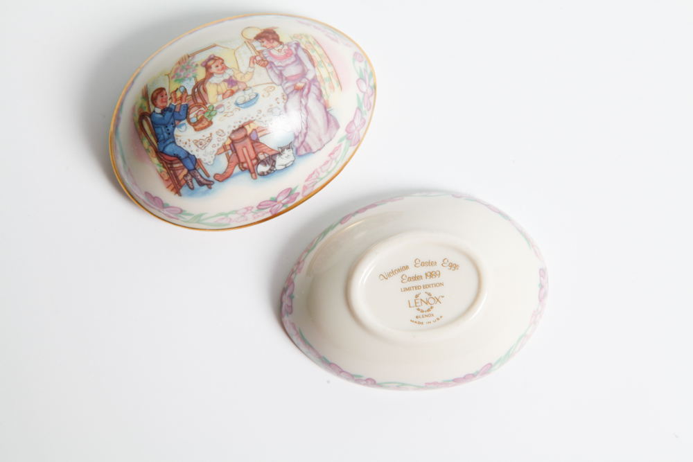 Collection of Lenox Easter Eggs