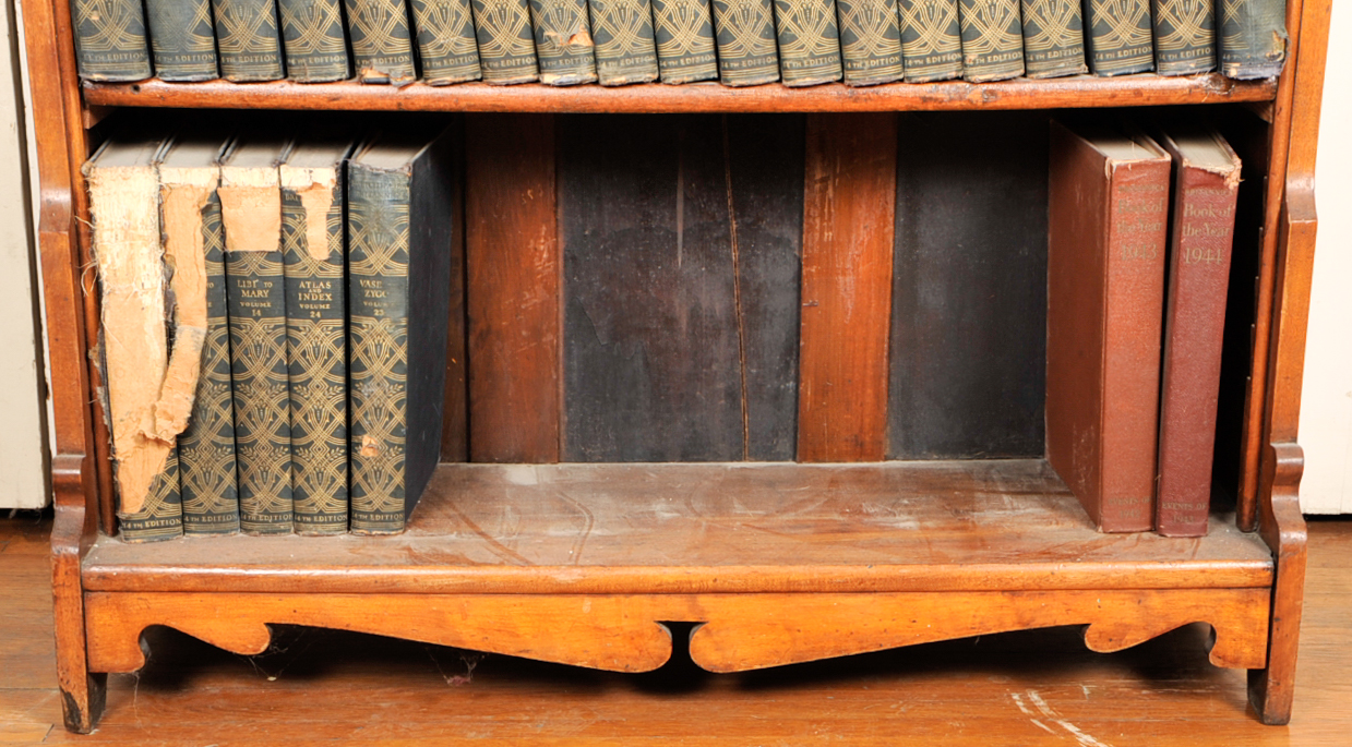 Bookshelf and Encyclopedia Britannica