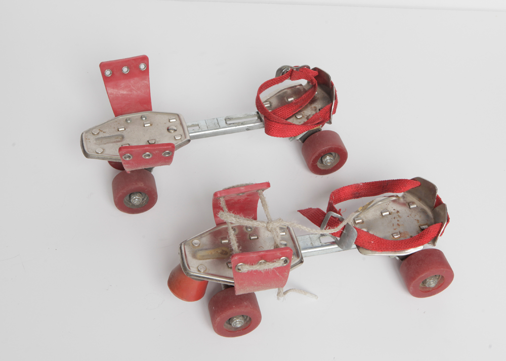 Vintage Metal Roller Skates