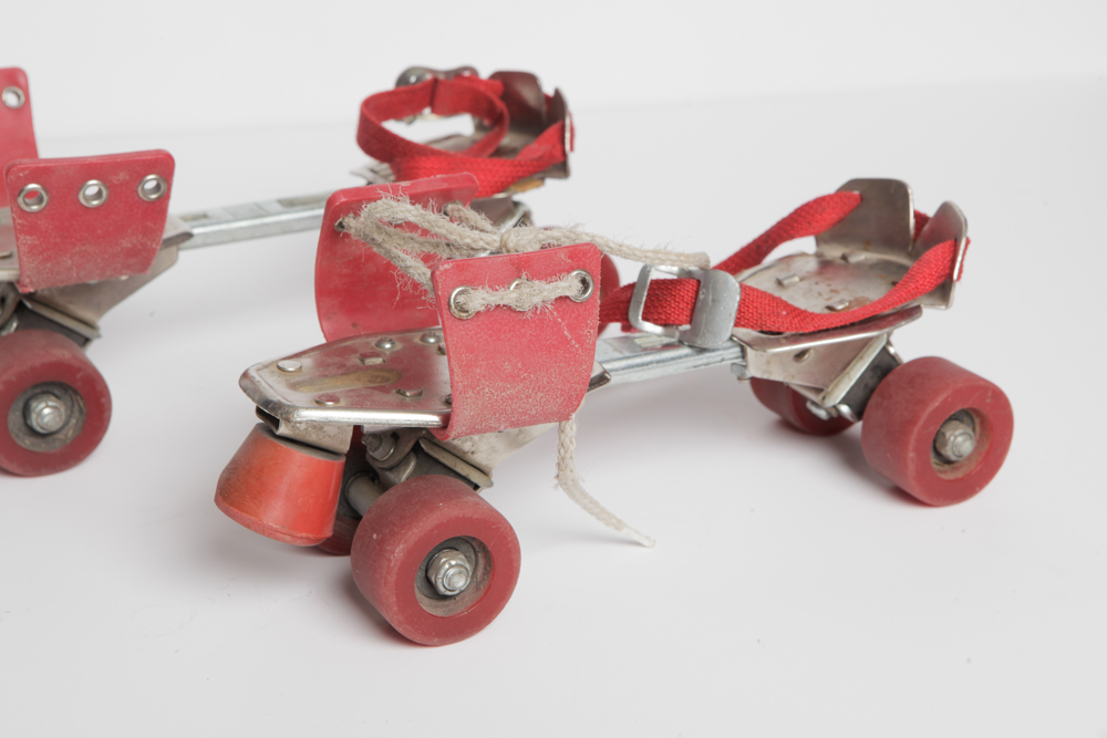 Vintage Metal Roller Skates