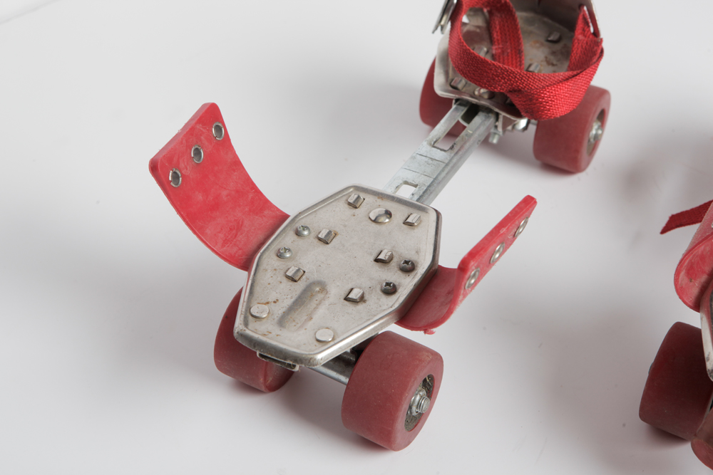 Vintage Metal Roller Skates