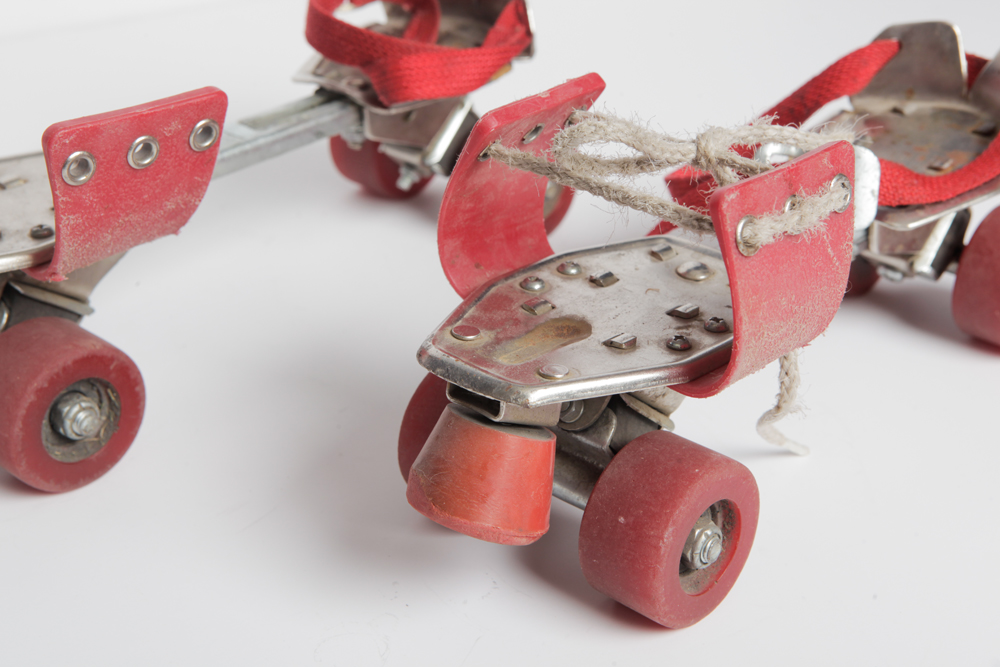 Vintage Metal Roller Skates