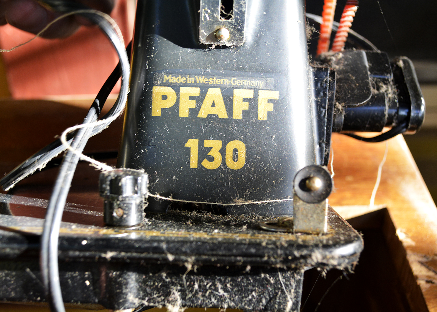 Vintage Pfaff Sewing Table with Machine