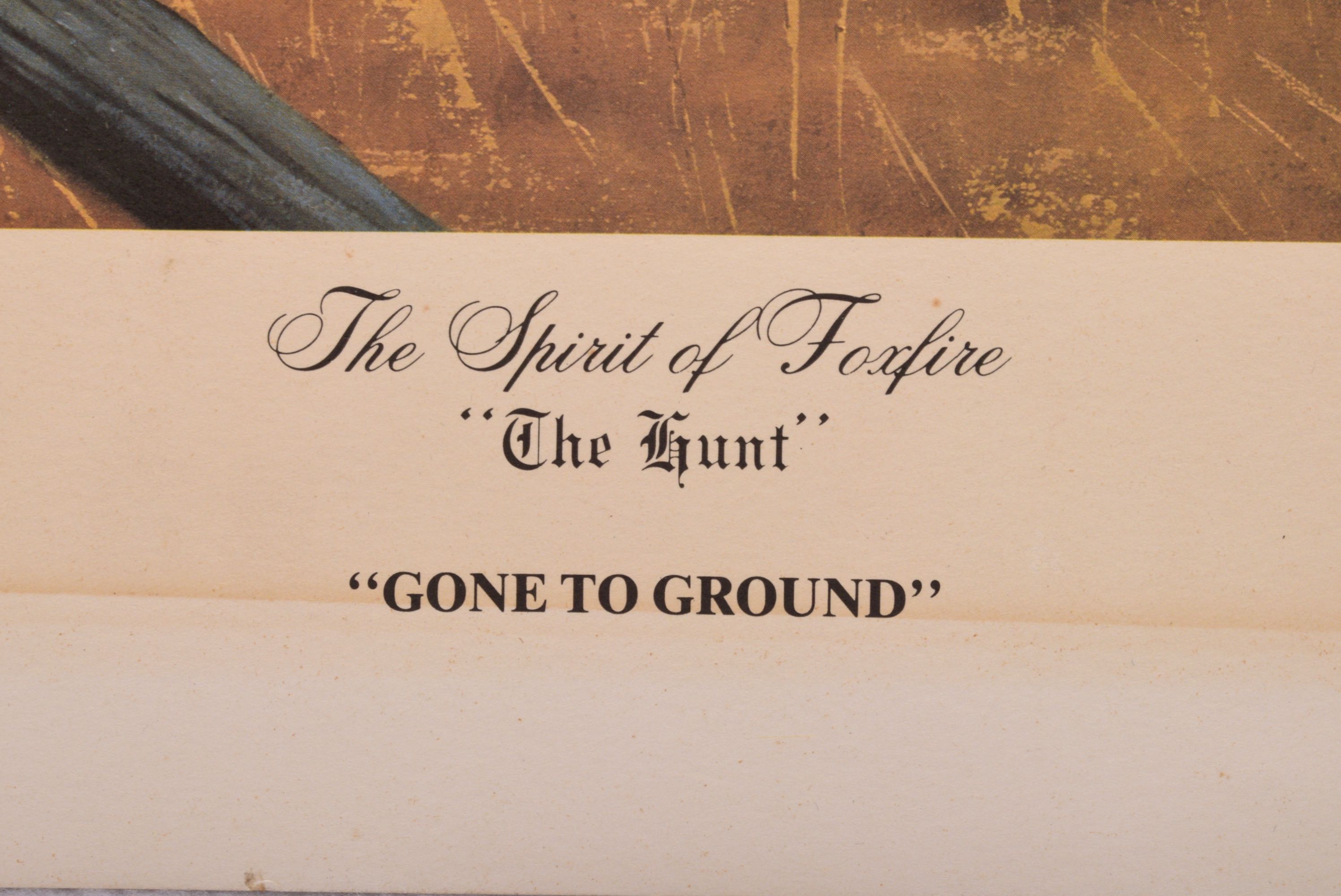 M.C. Gembecki Signed Lithograph "Gone to Ground"