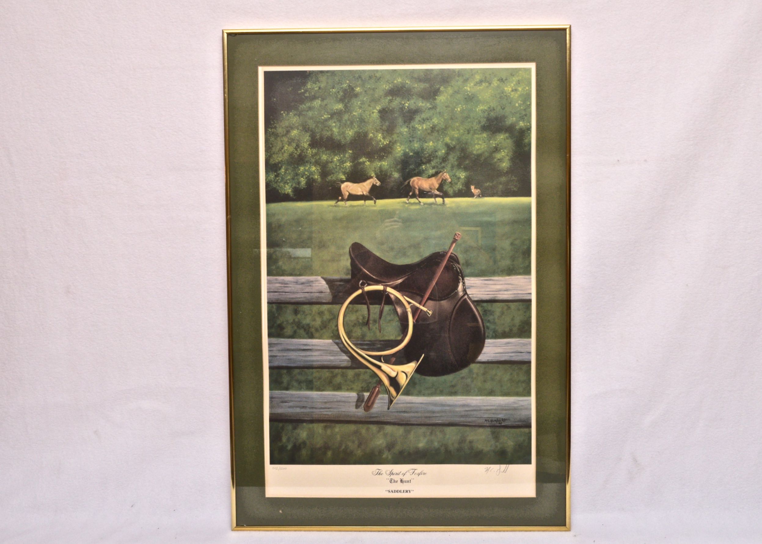 M.C. Gembecki Signed Lithograph "Saddlery"