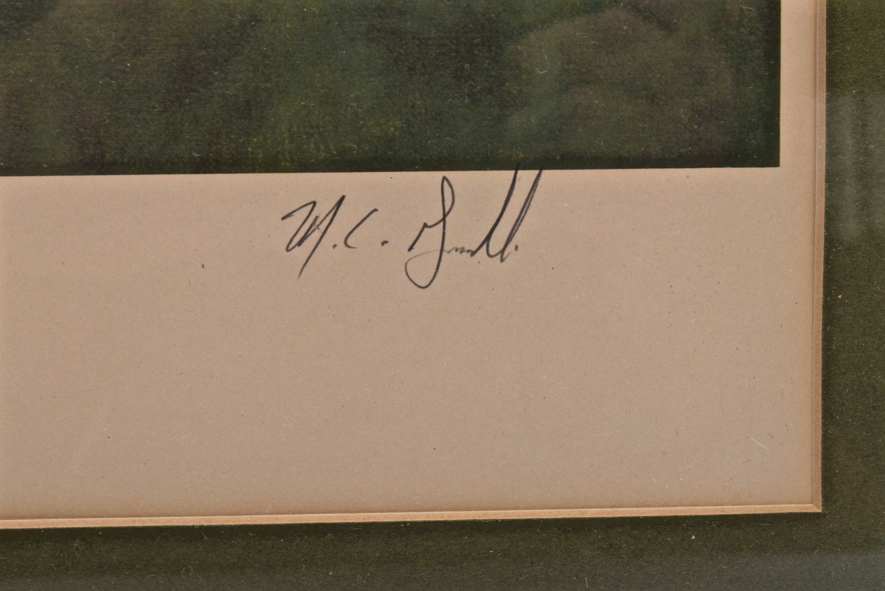 M.C. Gembecki Signed Lithograph "Saddlery"