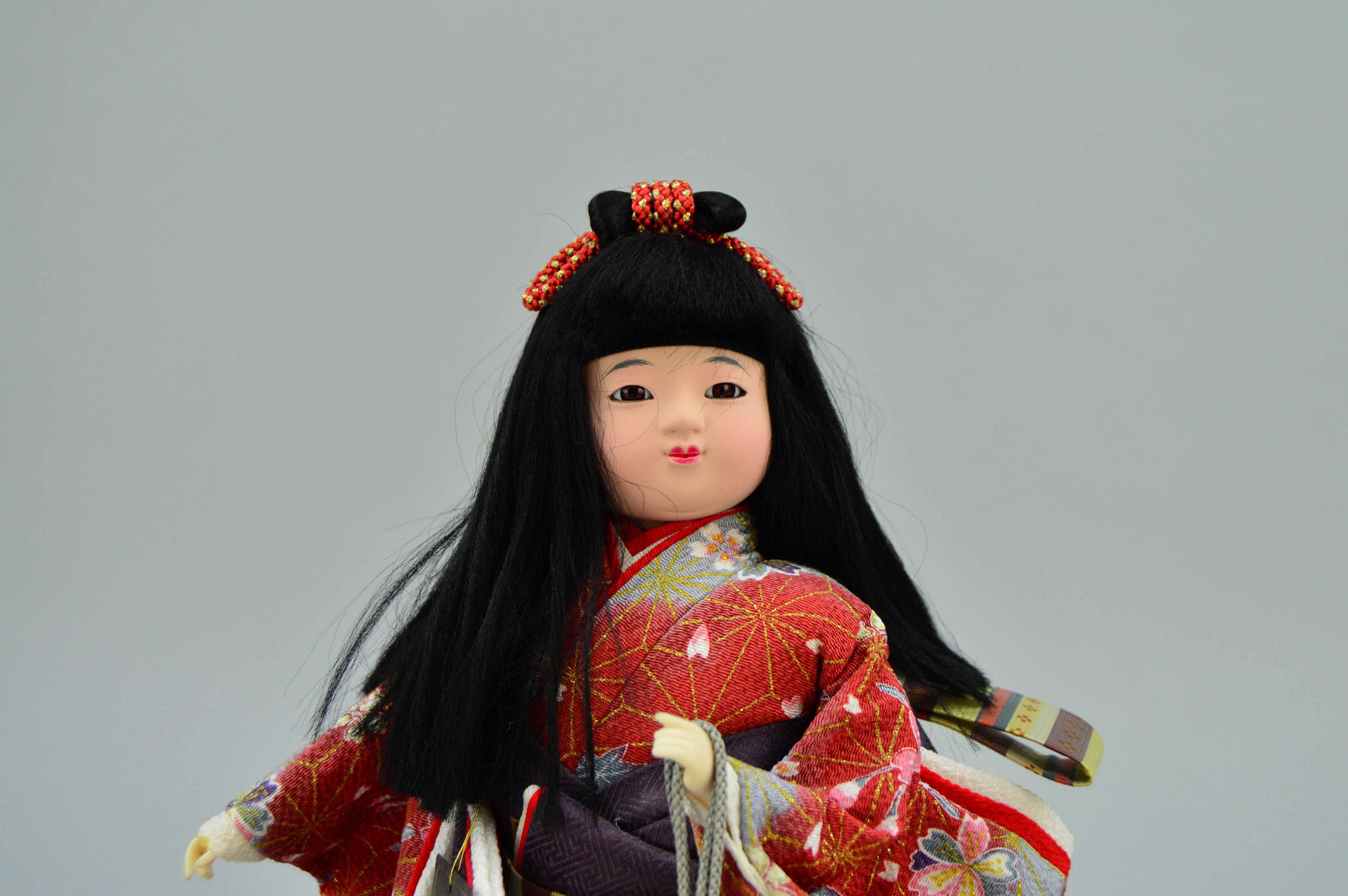 Trio of Japanese Ichimatsu Girl Dolls