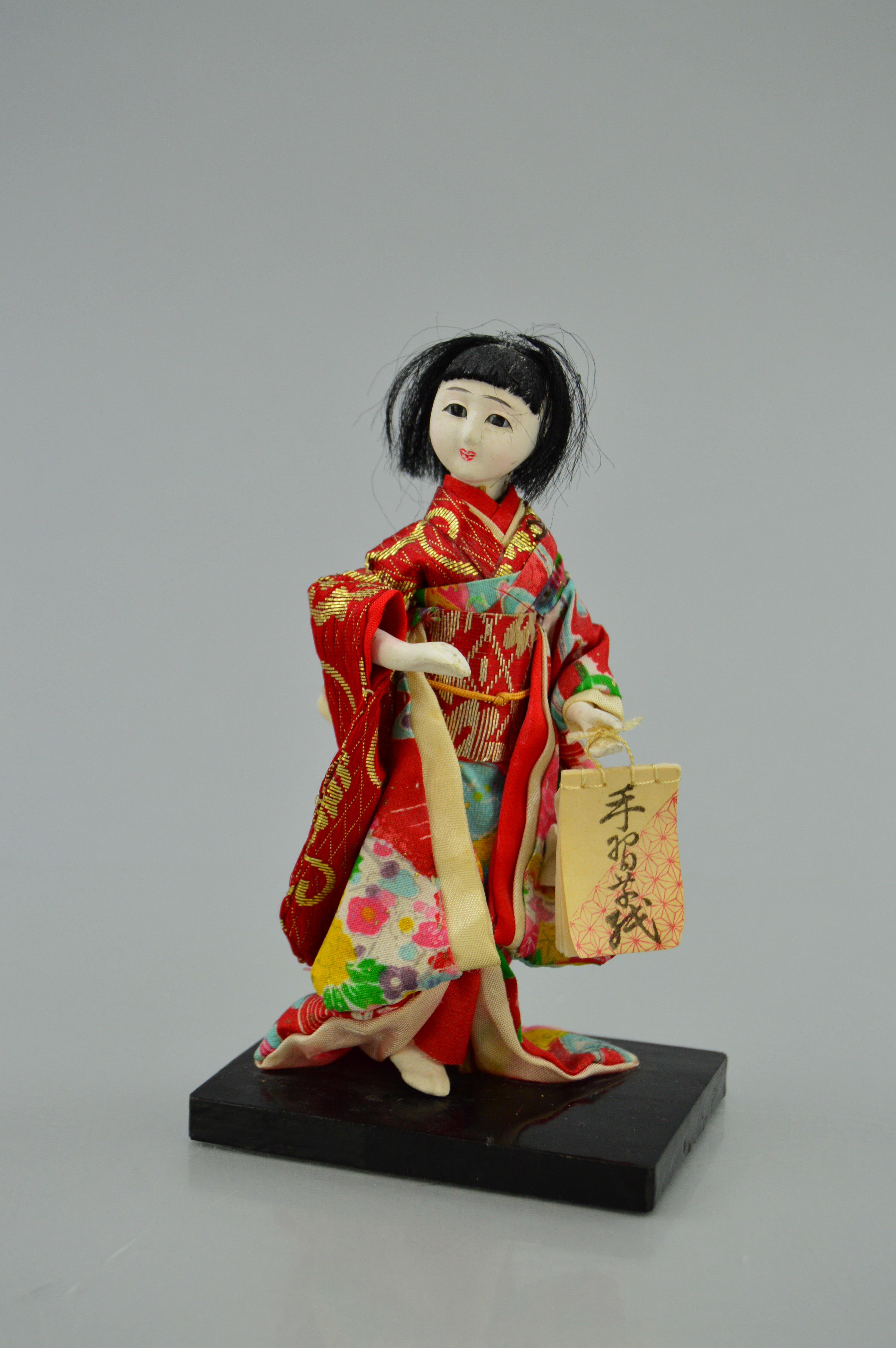 Trio of Japanese Ichimatsu Girl Dolls
