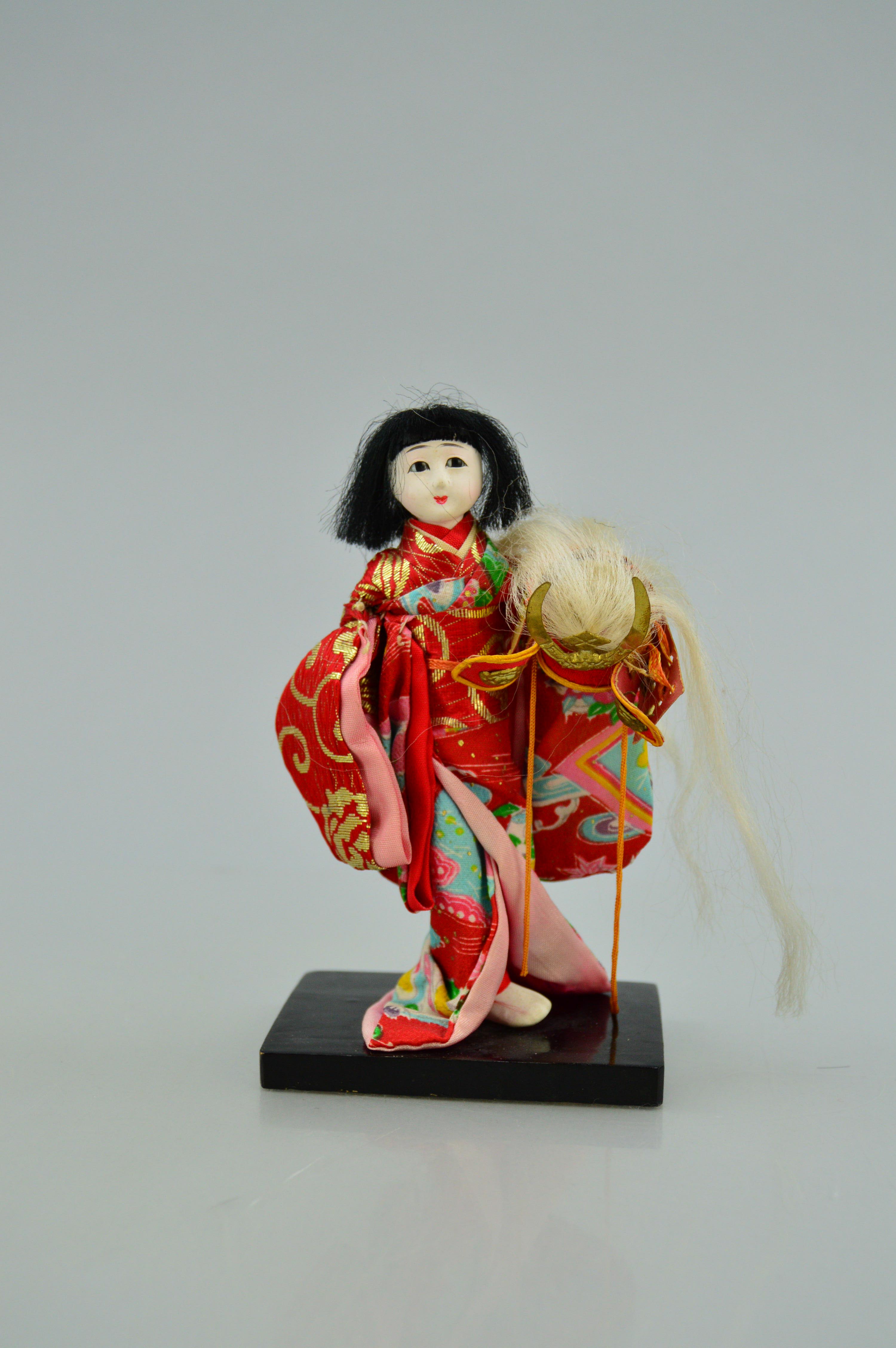 Trio of Japanese Ichimatsu Girl Dolls