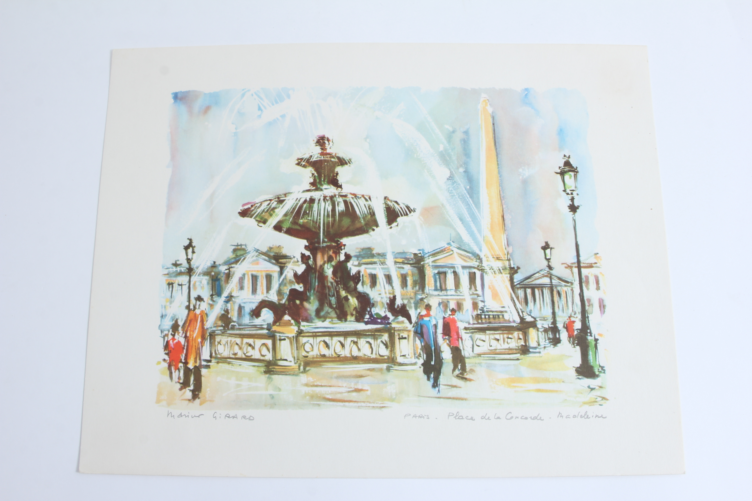 Collection of Marius Girard French Watercolor Prints
