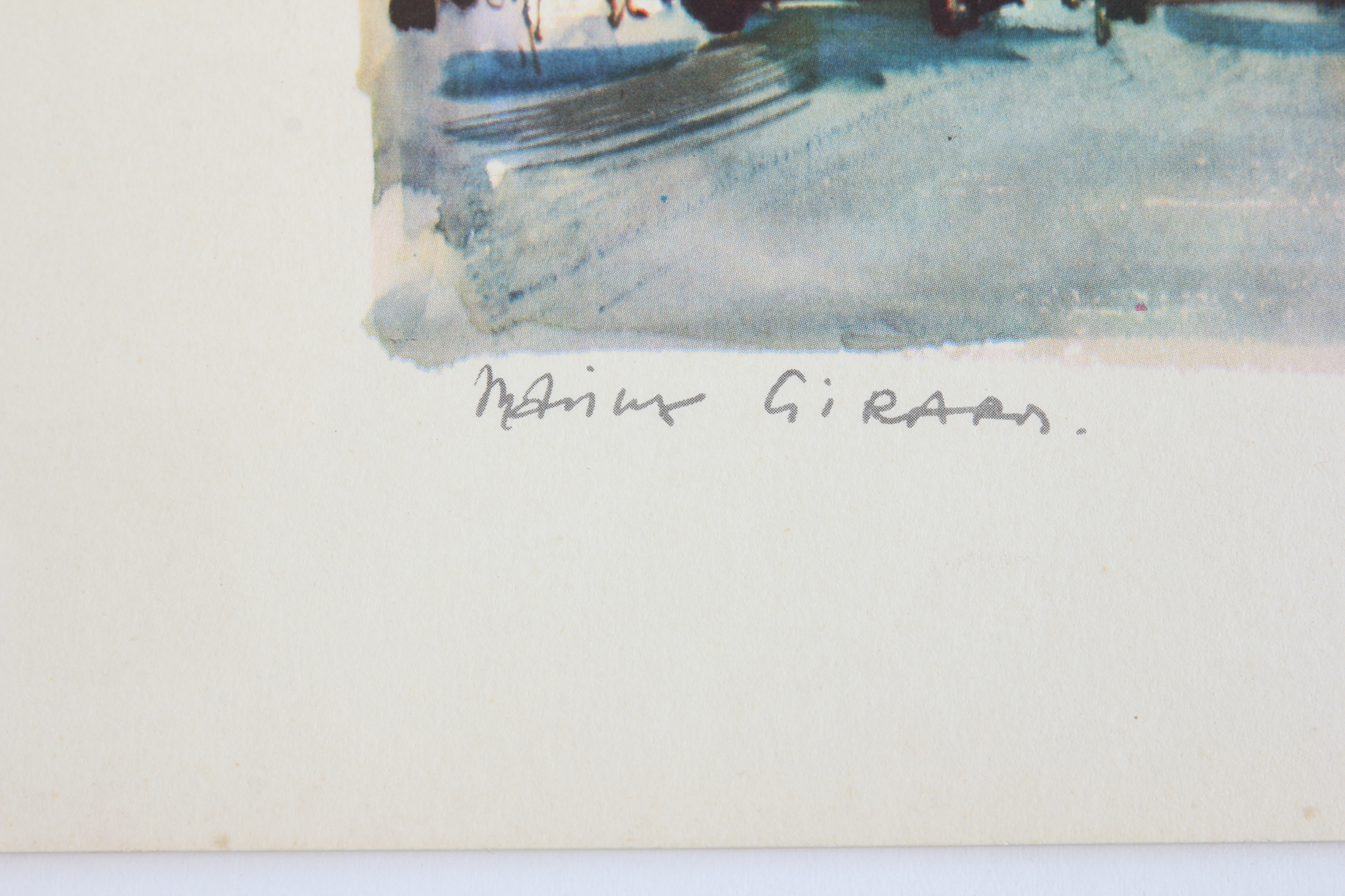 Collection of Marius Girard French Watercolor Prints