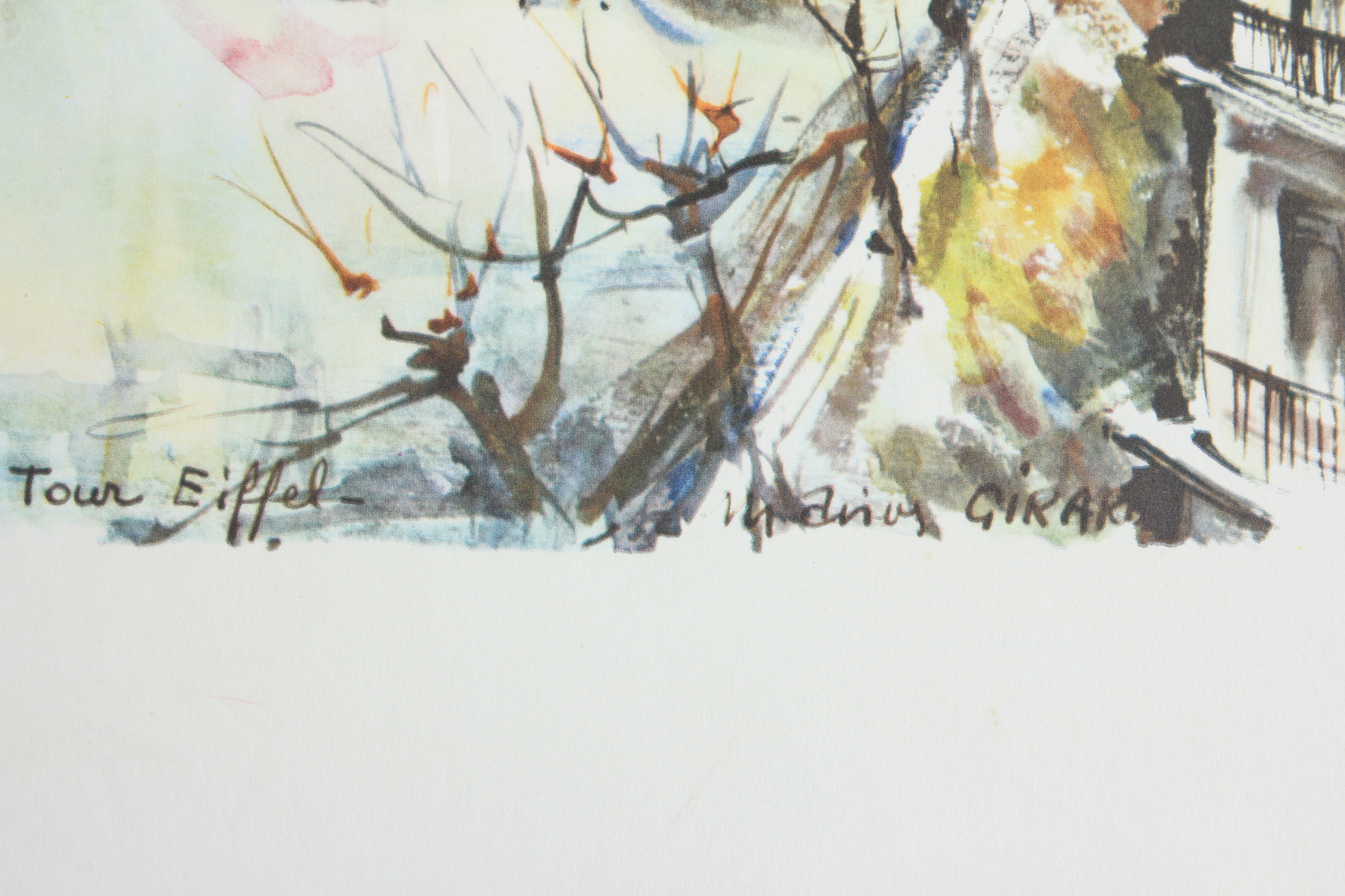 Collection of Marius Girard French Watercolor Prints