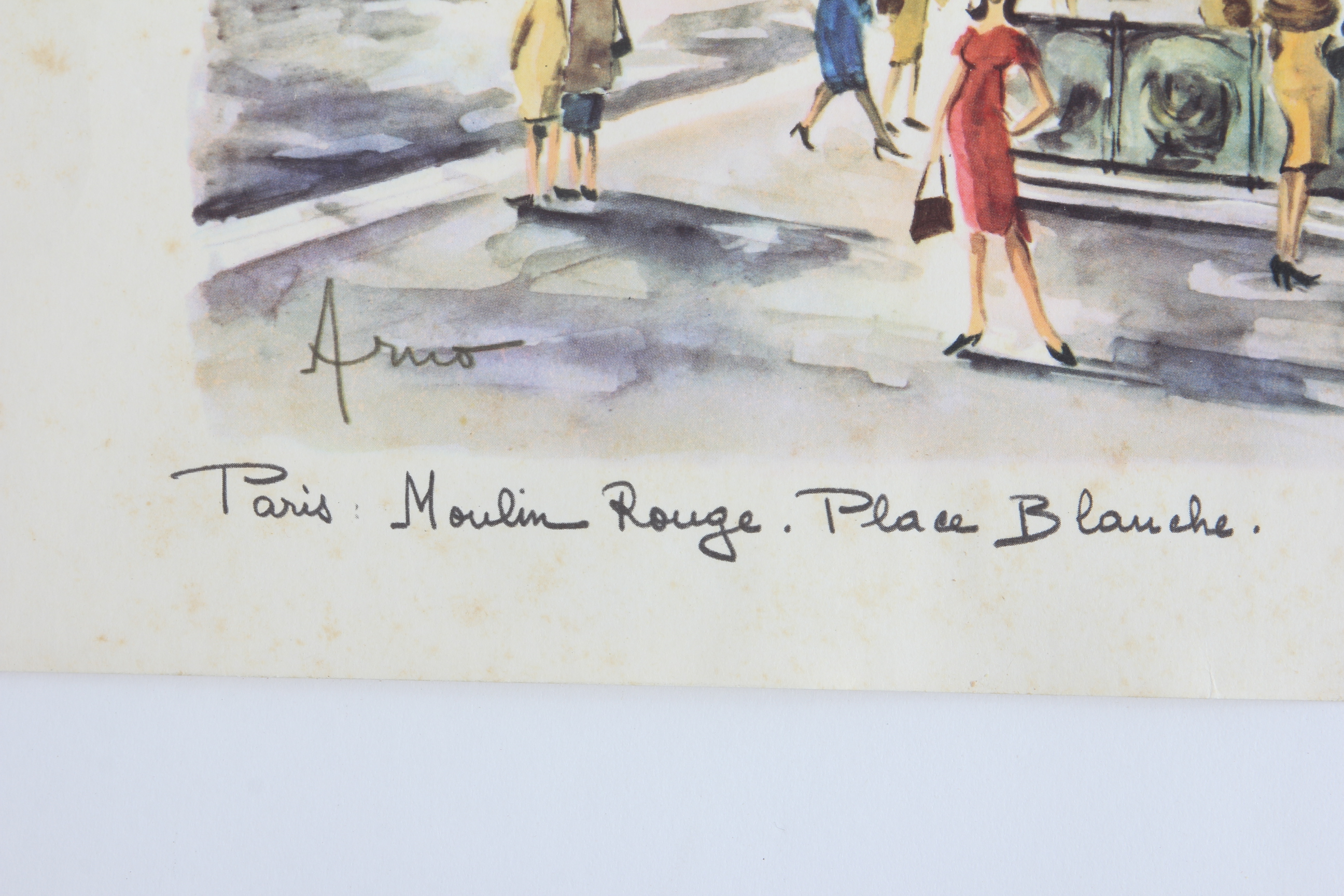 Collection of Marius Girard French Watercolor Prints