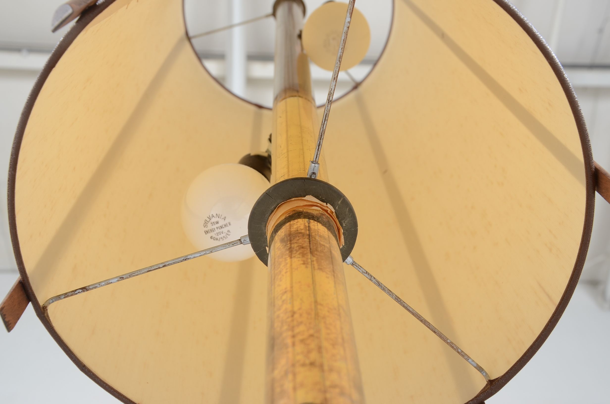 Modernist Tension-Mounted Lamp