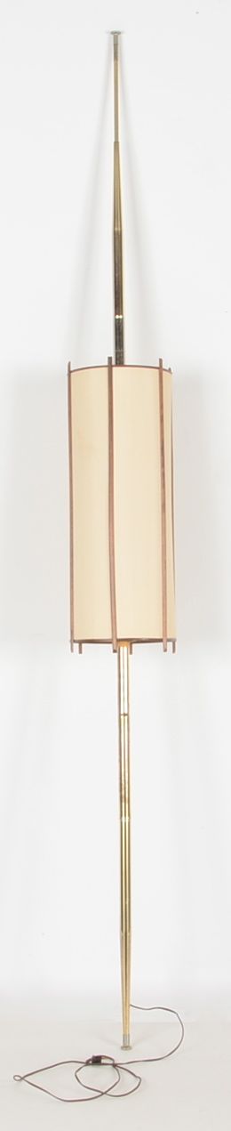 Modernist Tension-Mounted Lamp
