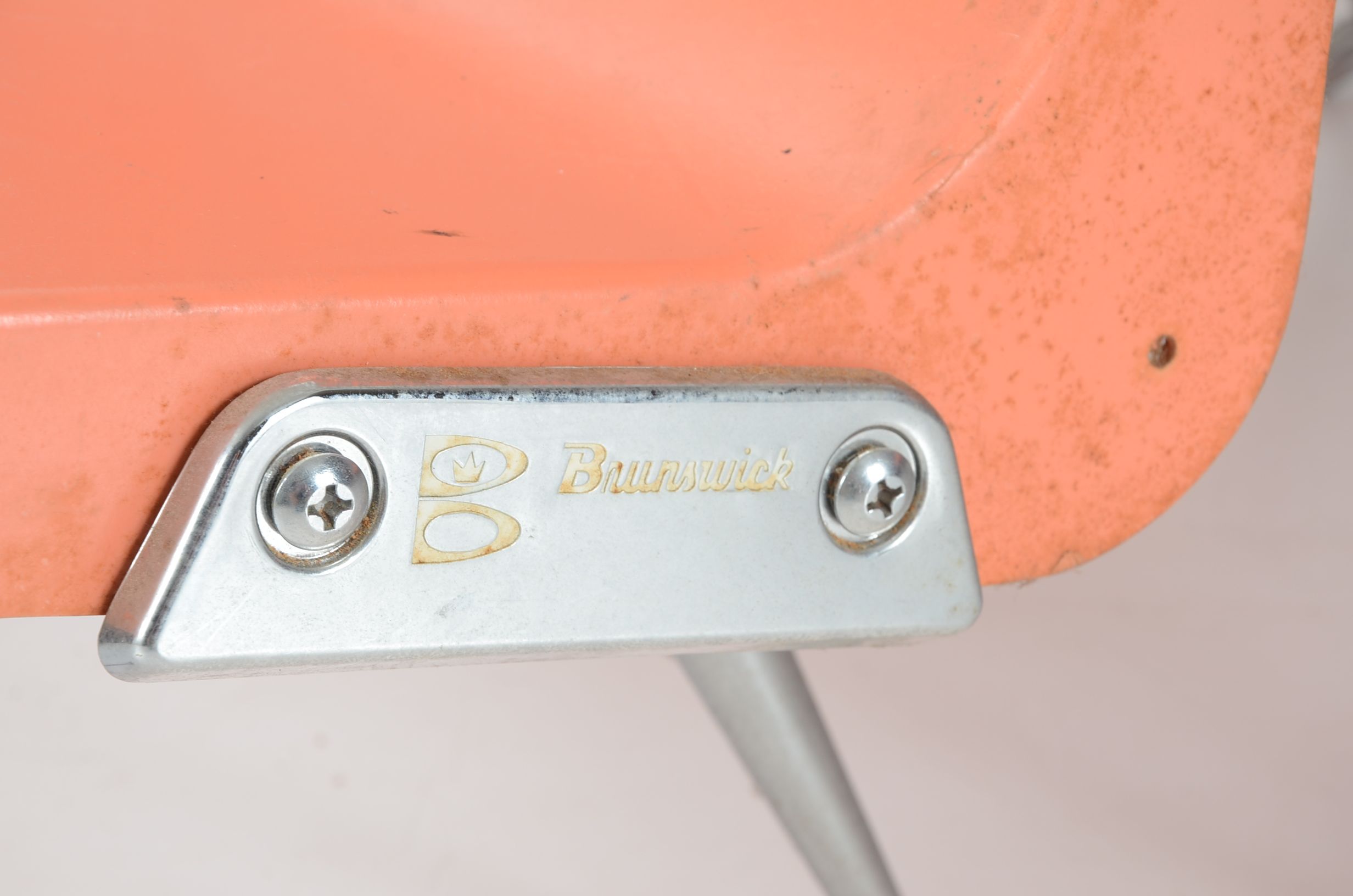 Set of 4 Brunswick Bowling Alley Bench Chairs