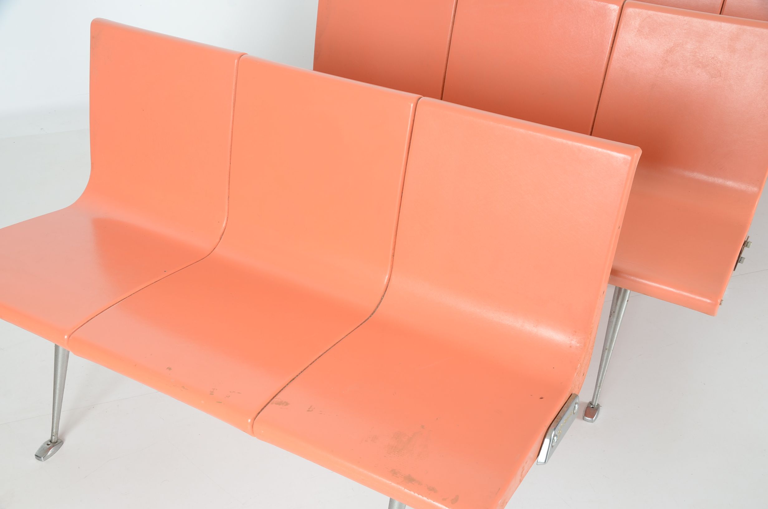 Set of 4 Brunswick Bowling Alley Bench Chairs