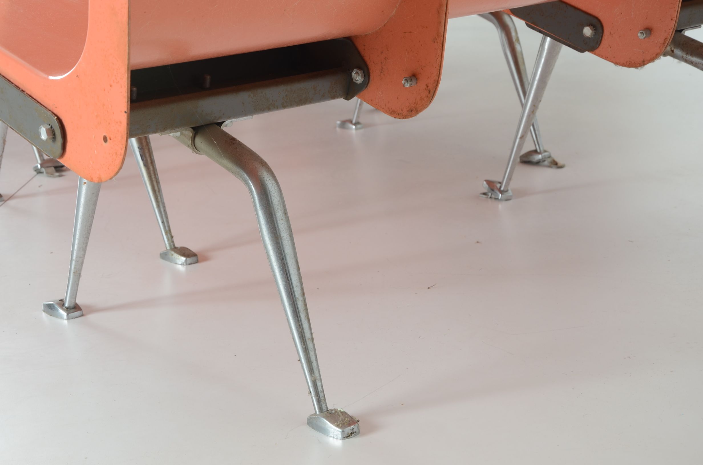 Set of 4 Brunswick Bowling Alley Bench Chairs