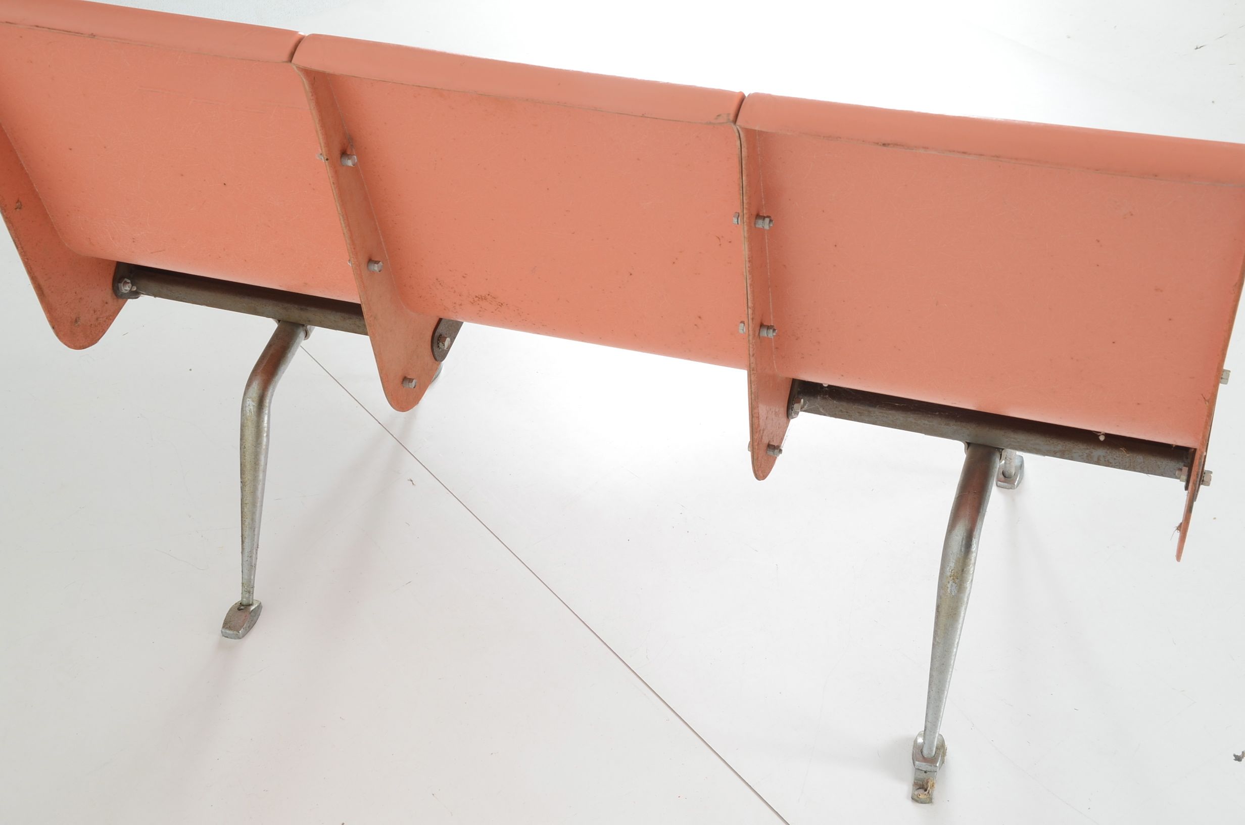 Set of 4 Brunswick Bowling Alley Bench Chairs