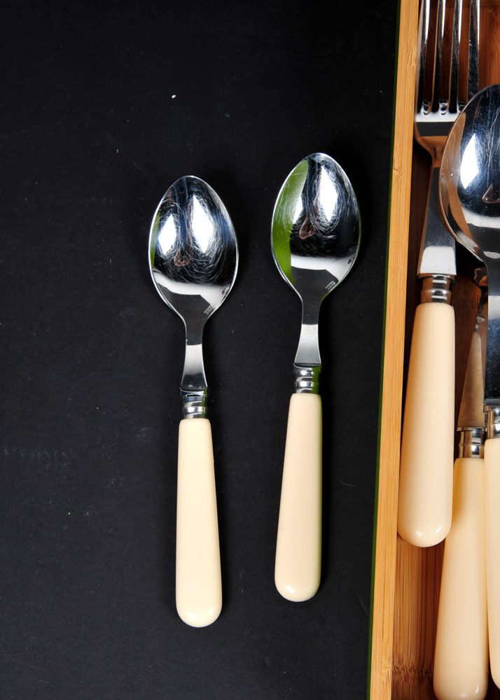 Set of Andre Verdier, Scof for Genevieve Lethu, Flatware