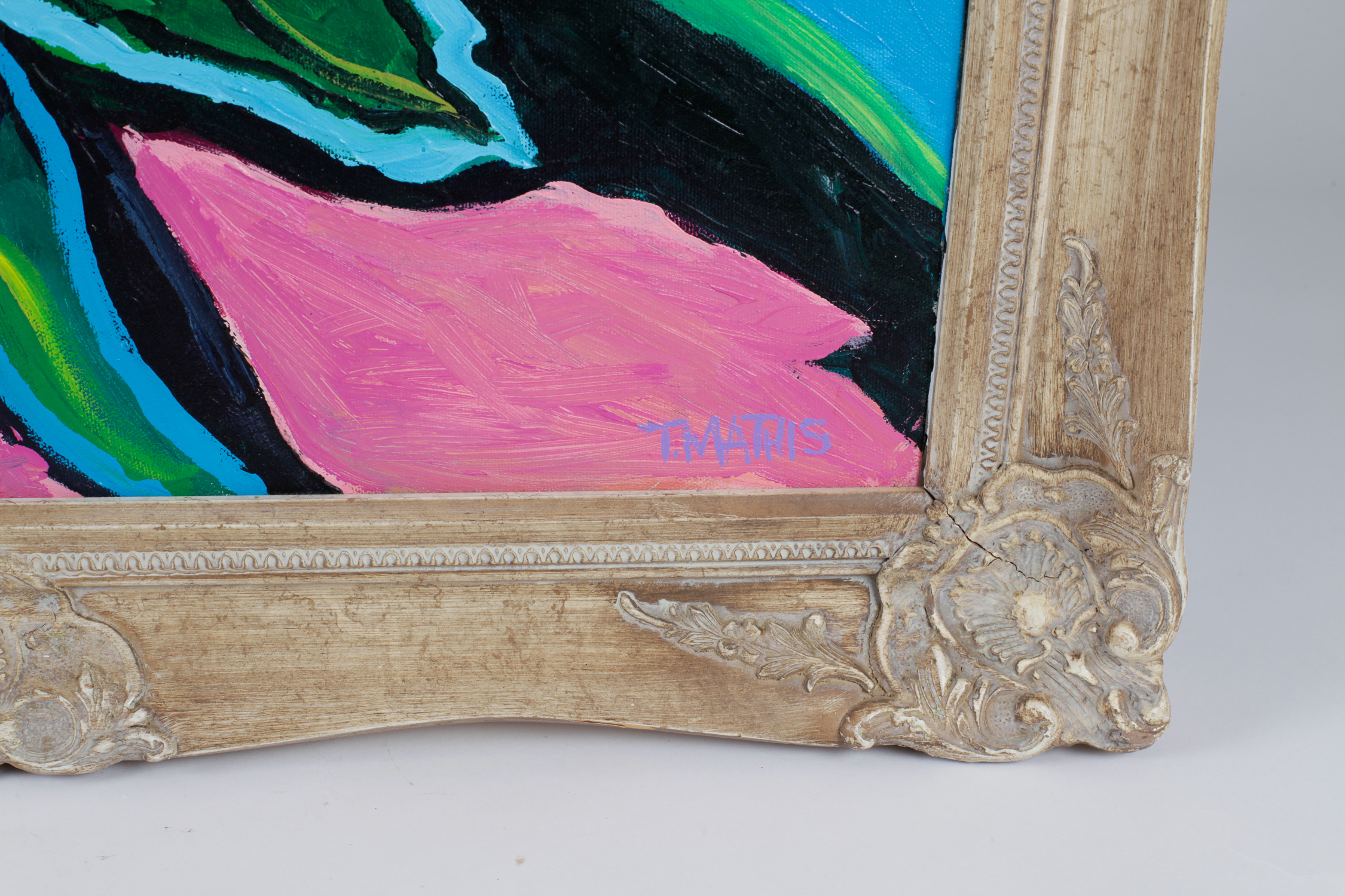 T. Mathis Vibrant Floral Painting