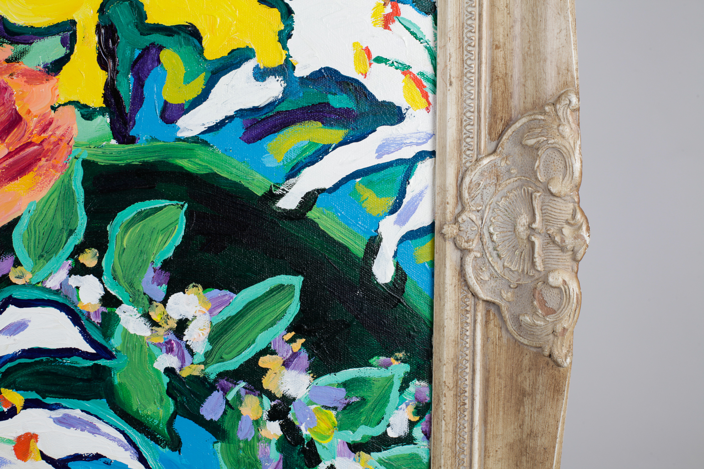 T. Mathis Vibrant Floral Painting