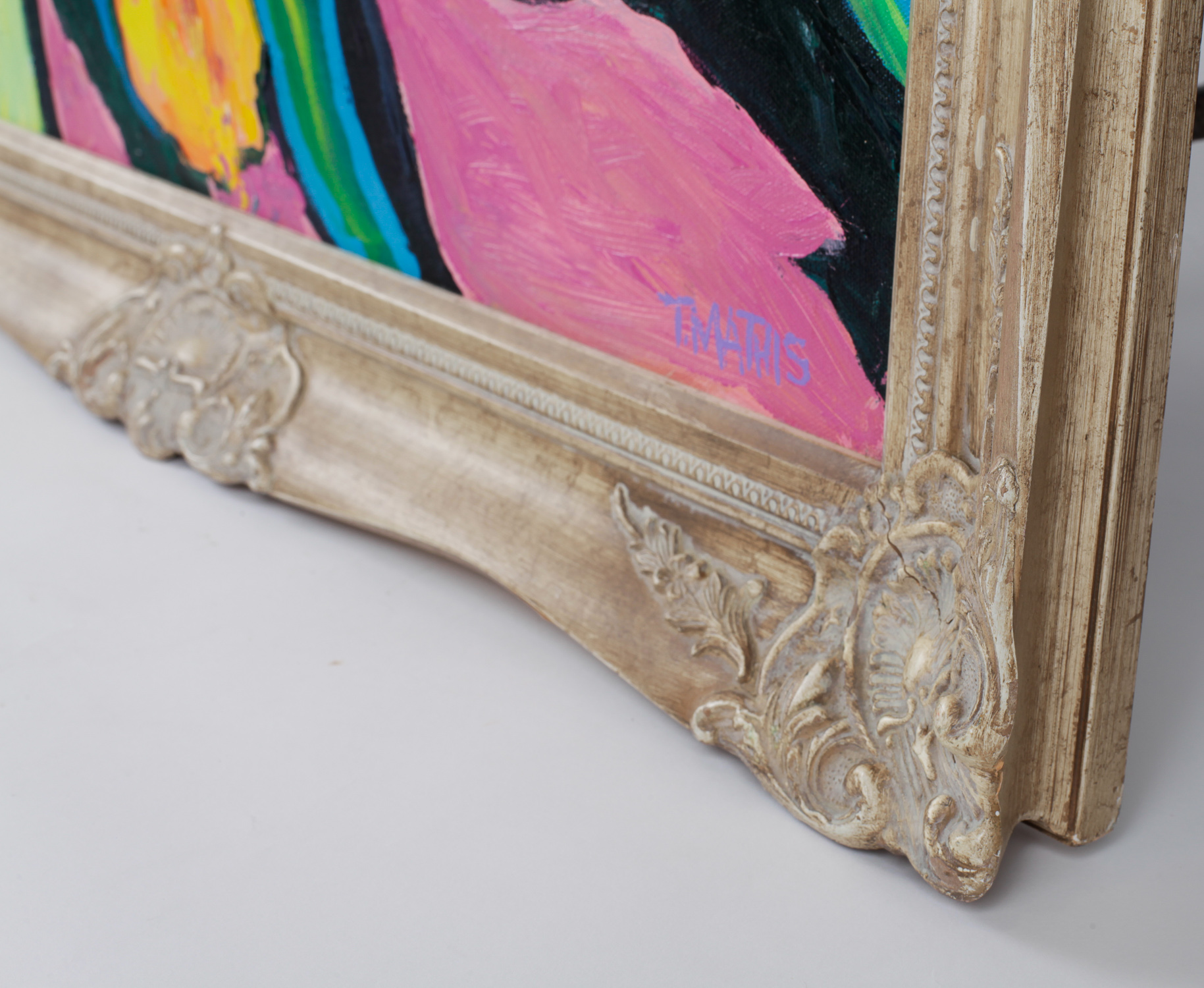 T. Mathis Vibrant Floral Painting