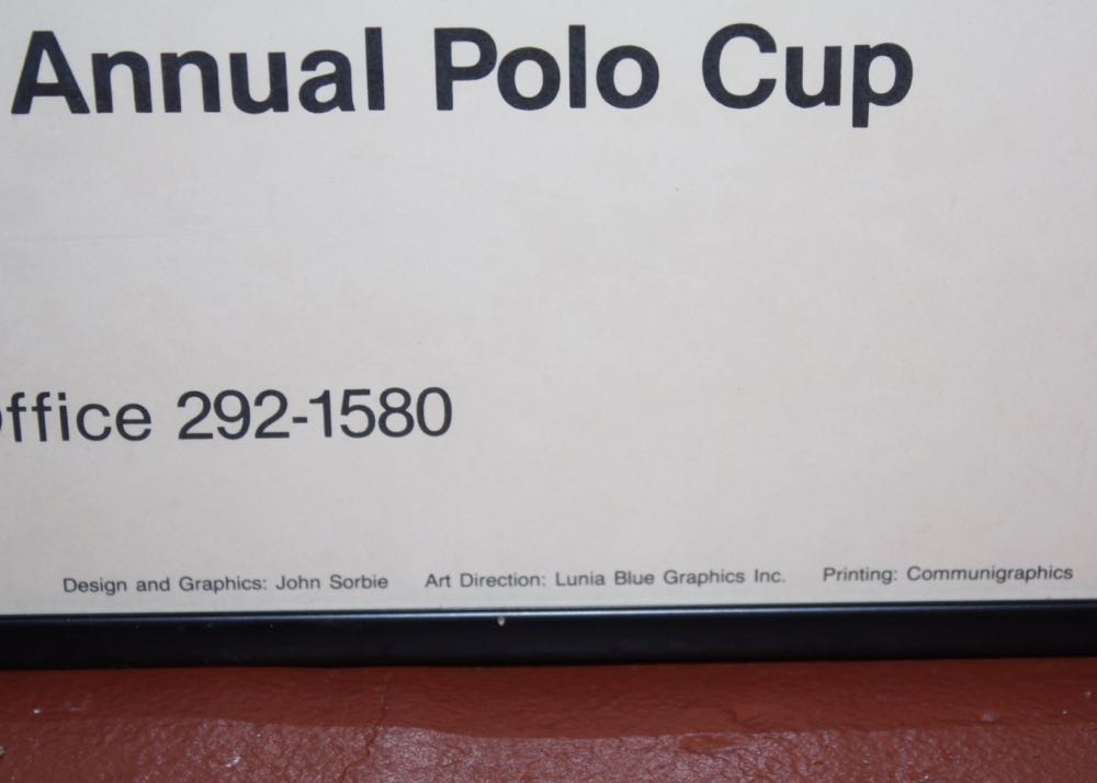 John Sorbie Signed and Numbered Polo Poster