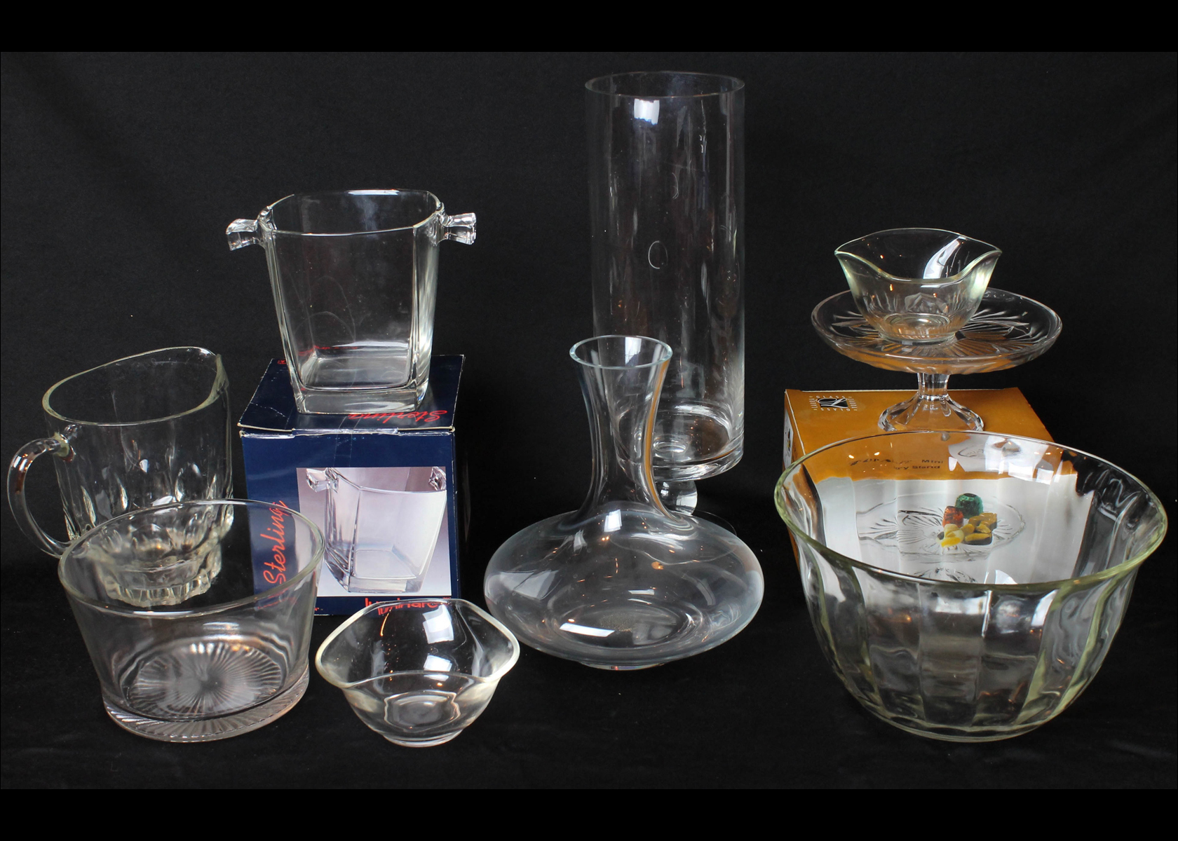 Vintage Glass and Servingware Assortment