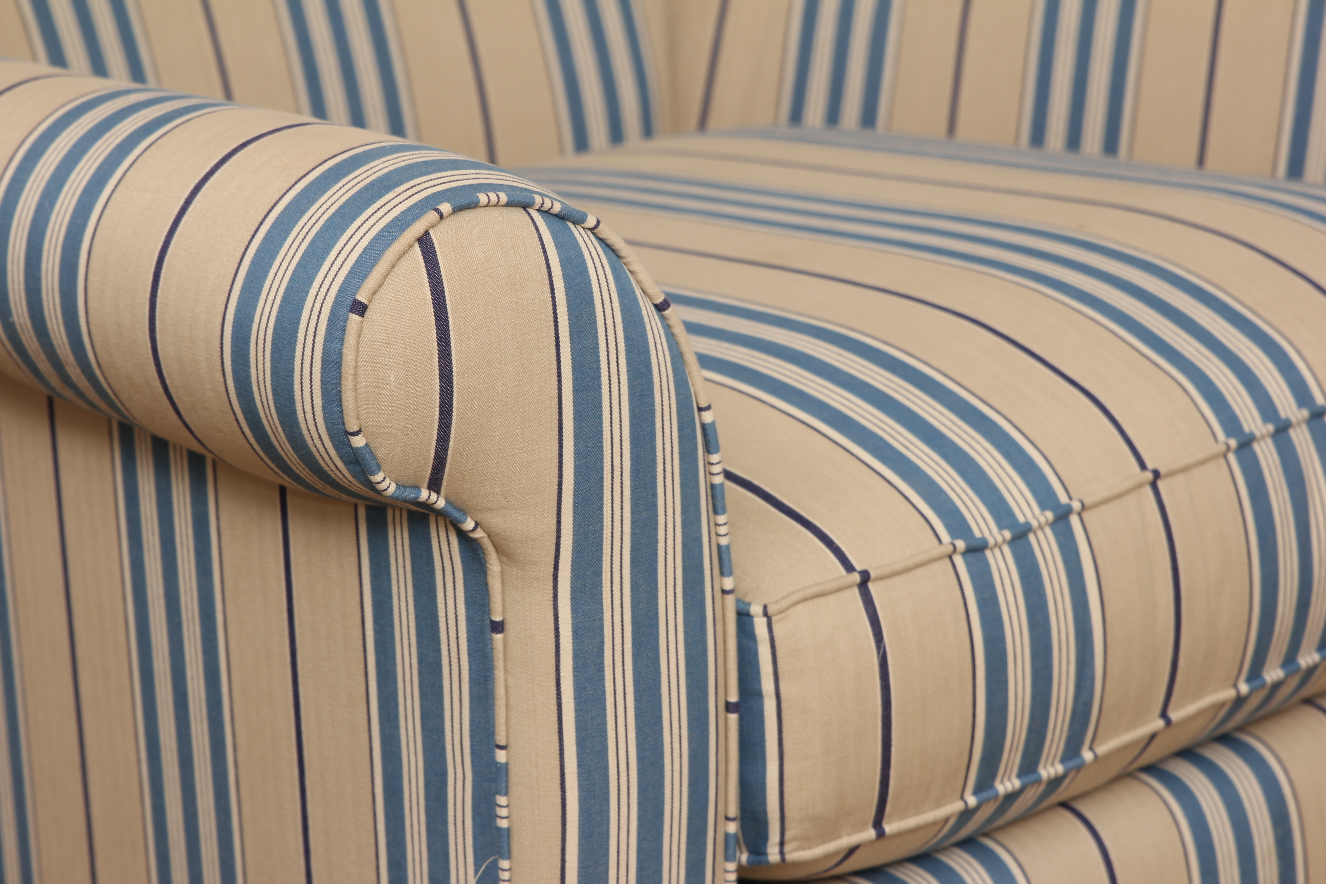 Martha Stewart and Bernhardt Regal Stripped Arm Chair