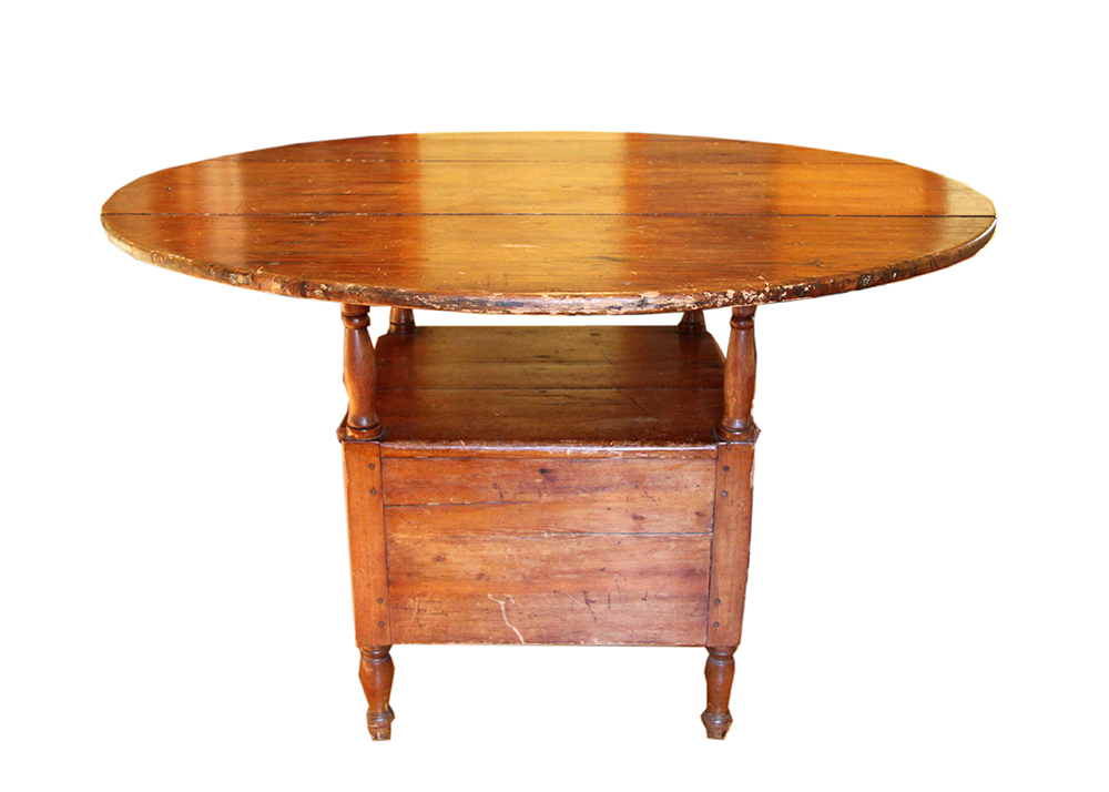 Antique Pine Tilt-Top Chair Table