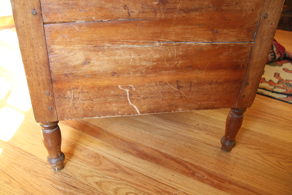 Antique Pine Tilt-Top Chair Table