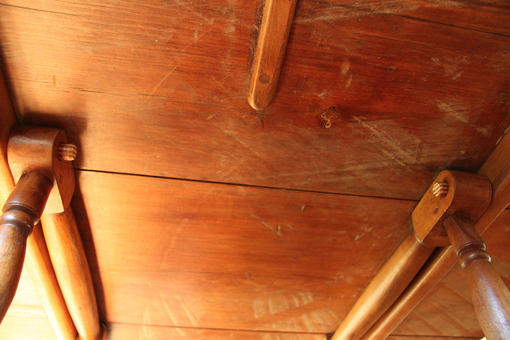 Antique Pine Tilt-Top Chair Table