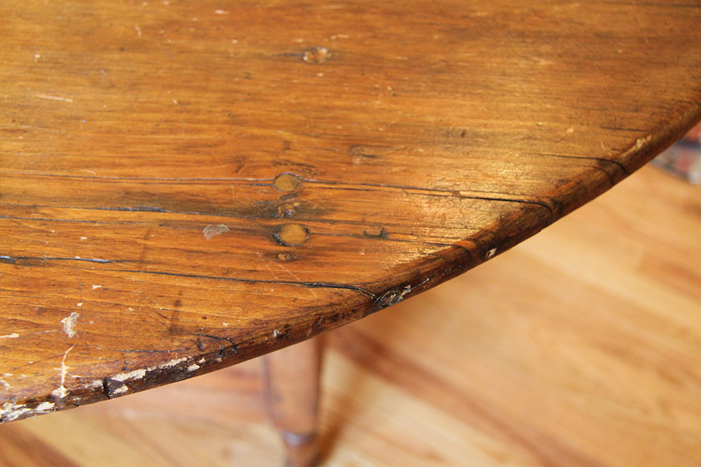 Antique Pine Tilt-Top Chair Table