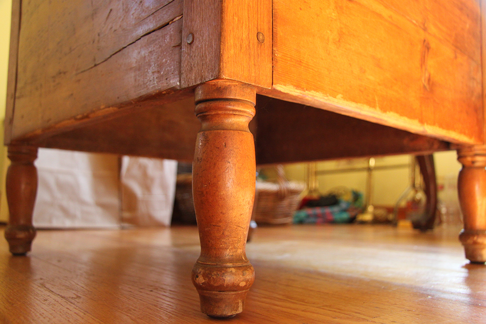Antique Pine Tilt-Top Chair Table