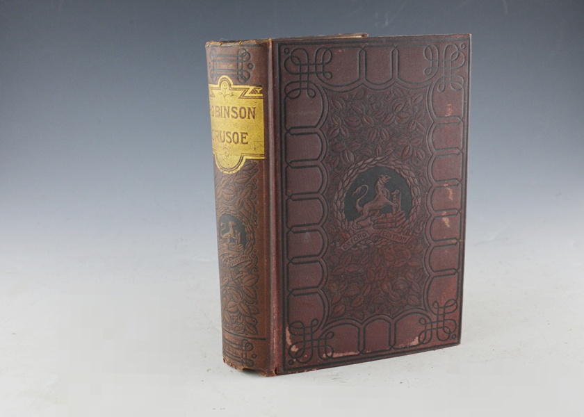 Vintage "Robinson Crusoe" Hardcover Book, Copyright 1889