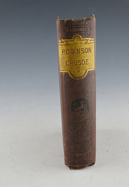 Vintage "Robinson Crusoe" Hardcover Book, Copyright 1889