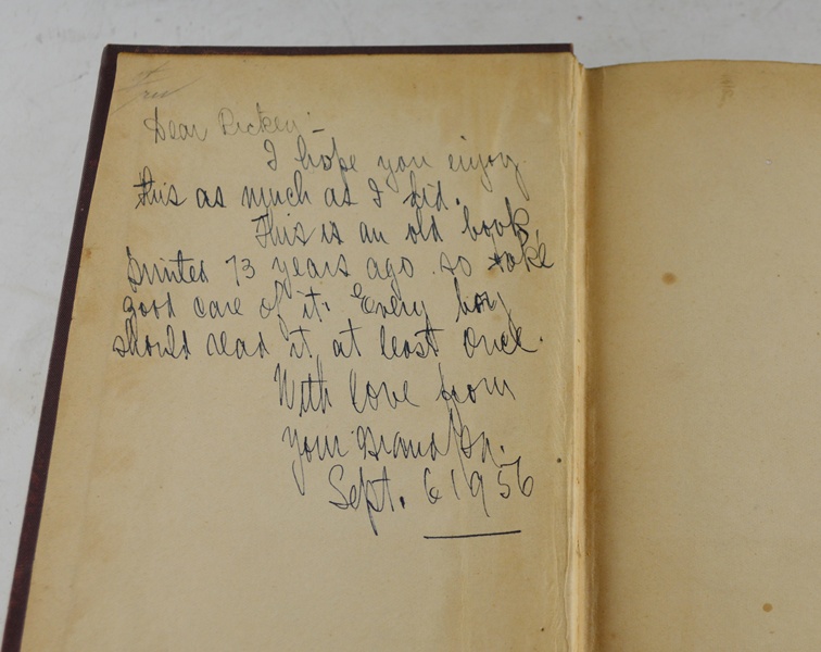 Vintage "Robinson Crusoe" Hardcover Book, Copyright 1889