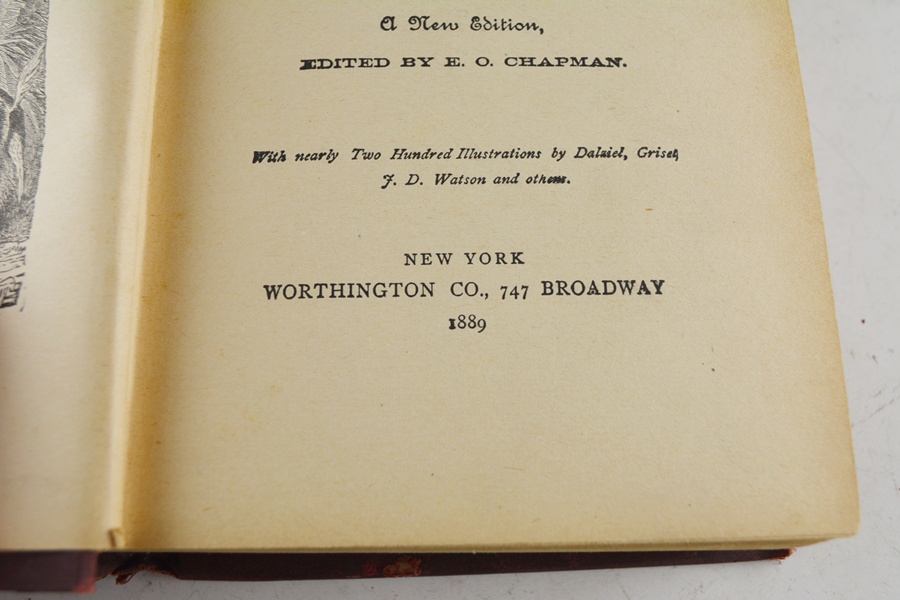 Vintage "Robinson Crusoe" Hardcover Book, Copyright 1889