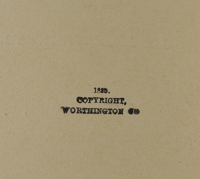 Vintage "Robinson Crusoe" Hardcover Book, Copyright 1889