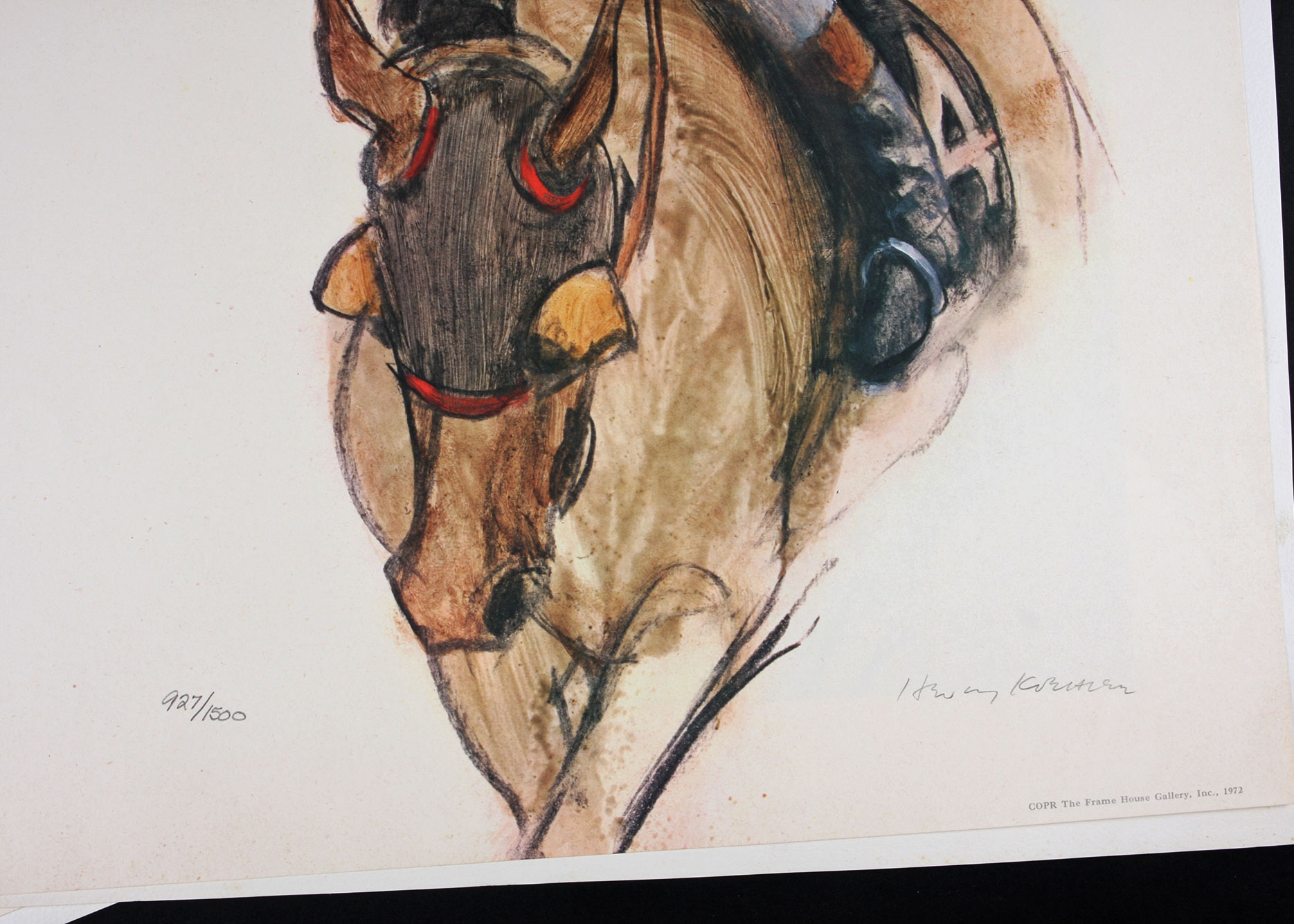 Signed and Numbered Jockey Prints by Artist Henry Koehler