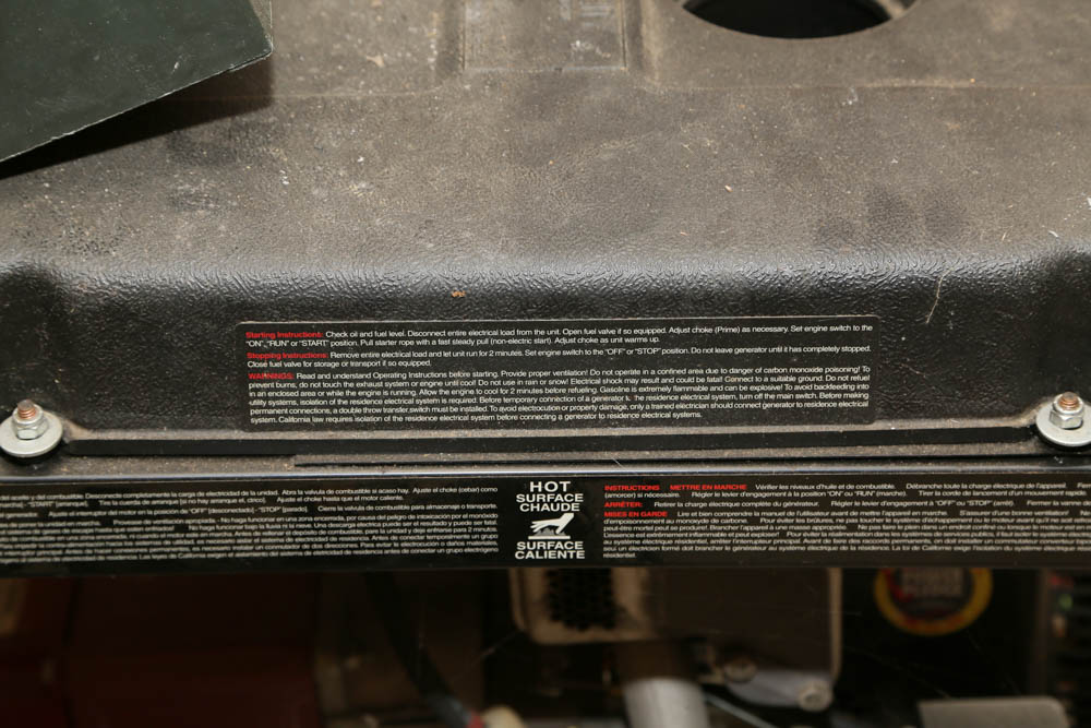 Powermate Tecumseh Power Generator