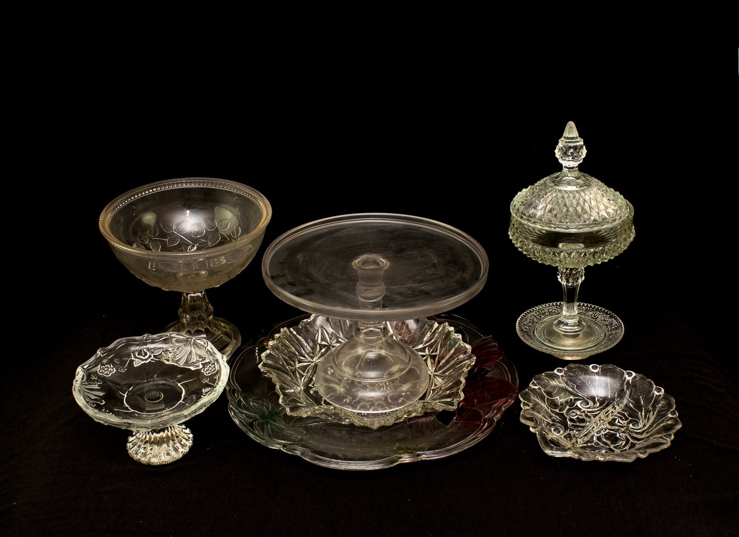 Assortment of Glass Serving Dishes