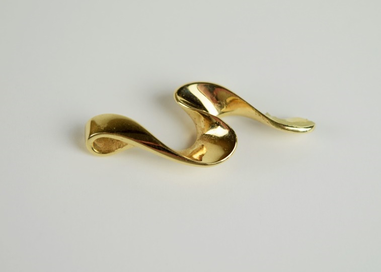14K Yellow Gold Bangle and Slide