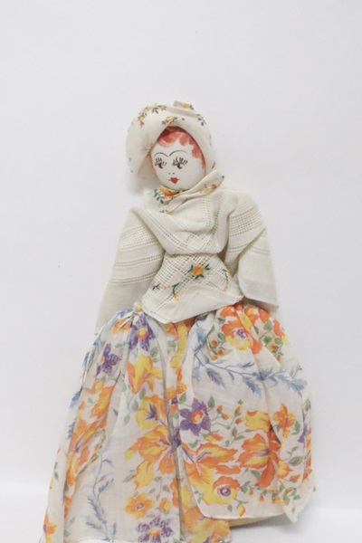 Assortment of Vintage Handmade Souvenir Dolls
