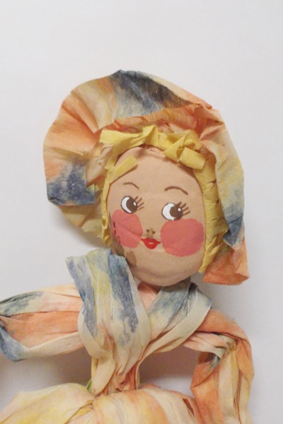 Assortment of Vintage Handmade Souvenir Dolls