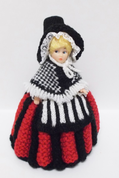 Assortment of Vintage Handmade Souvenir Dolls