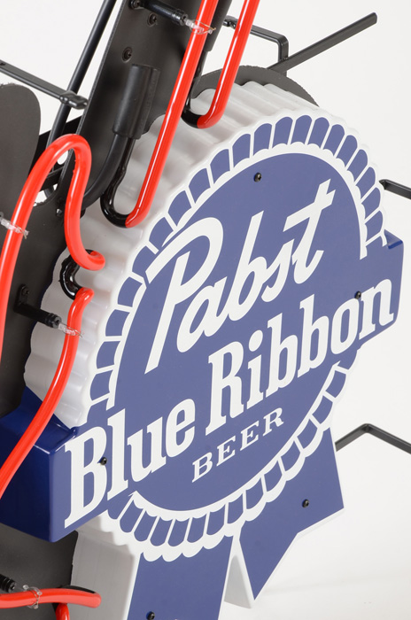 Contemporary Pabst Blue Ribbon Guitar Neon Light