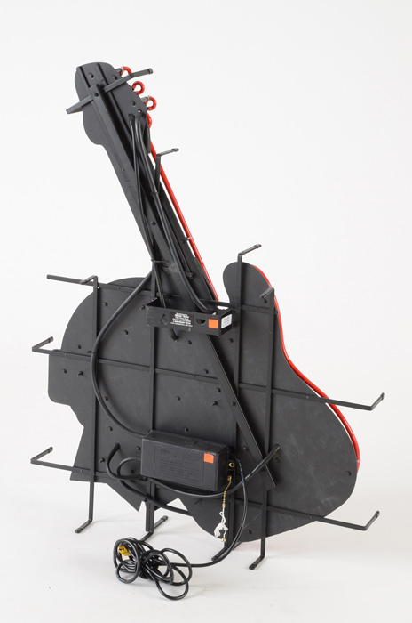 Contemporary Pabst Blue Ribbon Guitar Neon Light