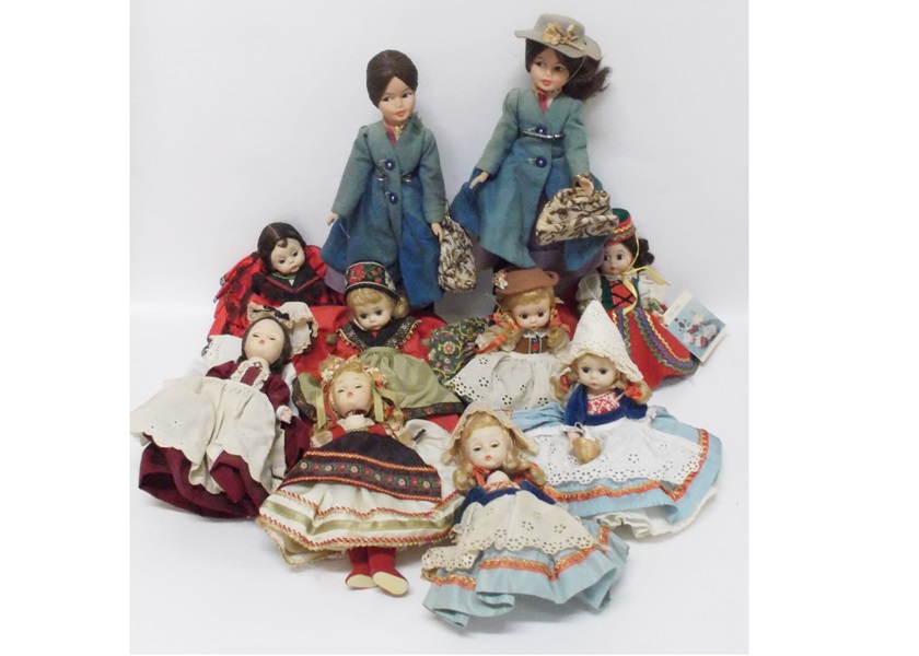 Assortment of Vintage Madam Alexander Friends of Foreign Lands